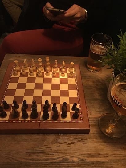 Outdoor chess game