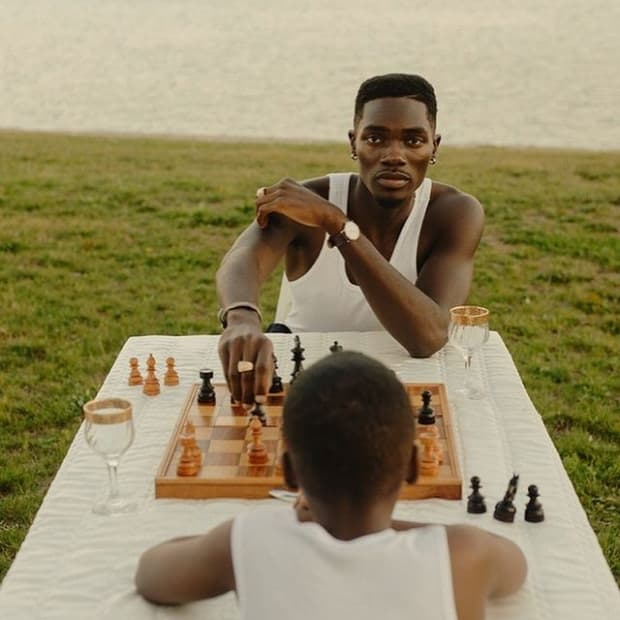 Outdoor chess game